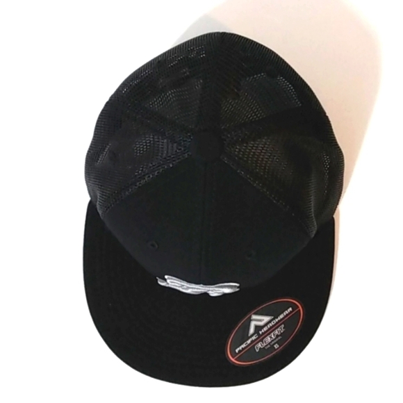 TACOMA RAINERS BLACK FITTED CAP PACIFIC HEADWEAR FLEX FIT SIZE XS NWT - Picture 8 of 9